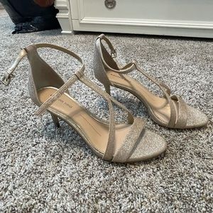 sparkles gold heels
